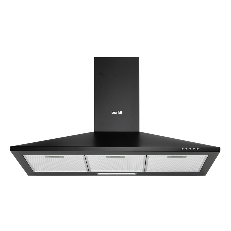 Baridi DH59 Cooker Hood, Chimney Style with Carbon Filters 90cm - Black - additional view 12