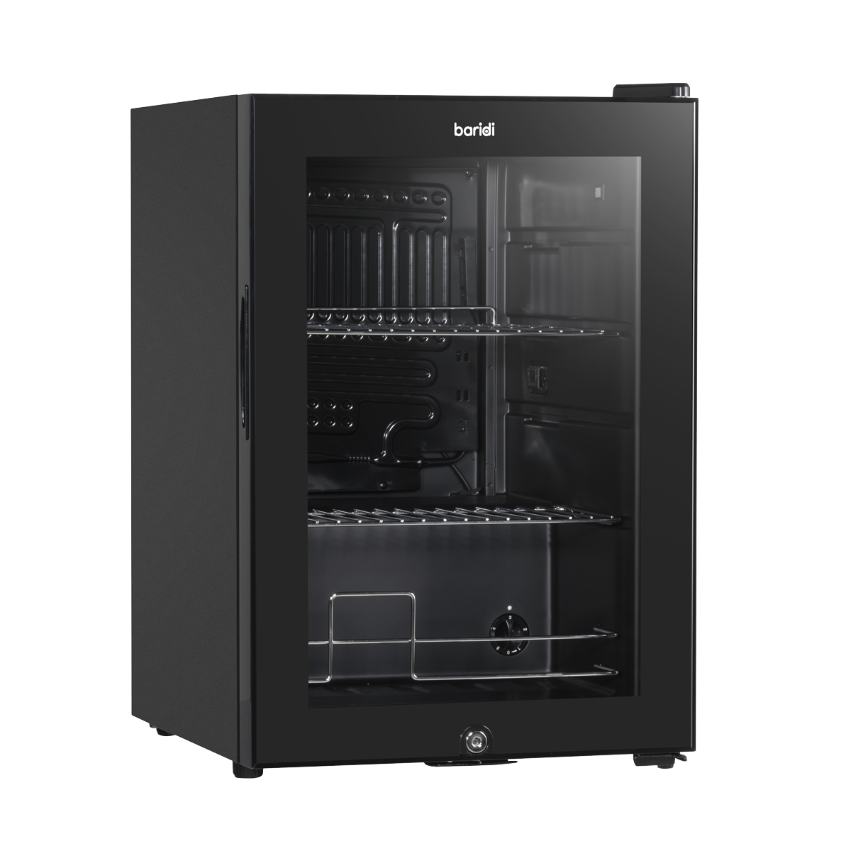 Baridi DH62 Beer & Drinks Fridge with Wire Shelves, LED Light & Security Lock 60L - Black - additional view 9