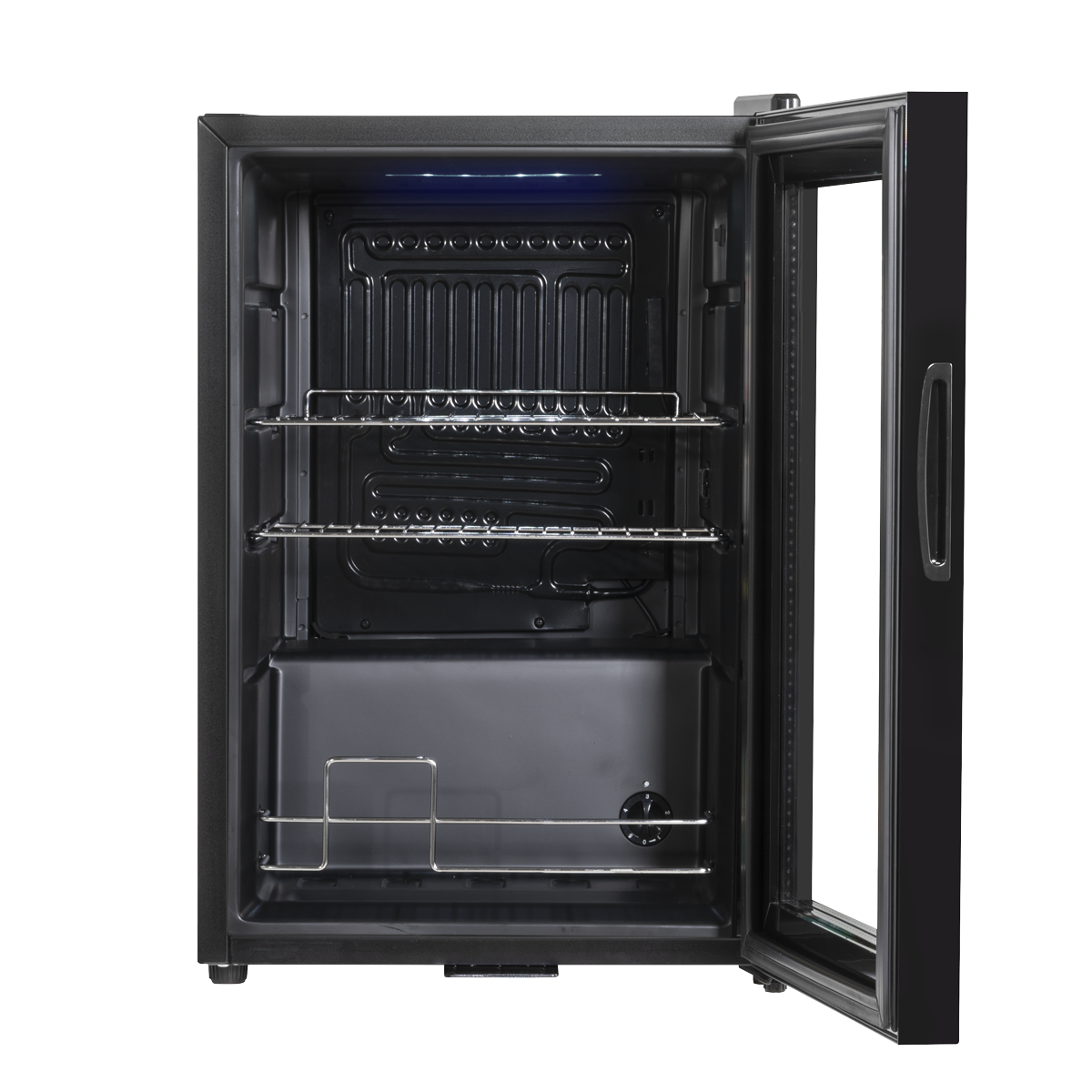 Baridi DH62 Beer & Drinks Fridge with Wire Shelves, LED Light & Security Lock 60L - Black - additional view 6
