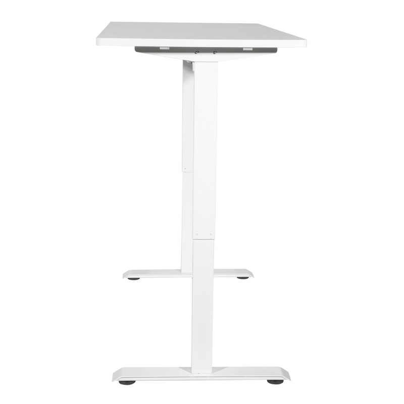 Dellonda DH67 Single Motor Ultra-Quiet Adjustable-Height Electric Sit/Stand Desk - White Desktop - additional view 3