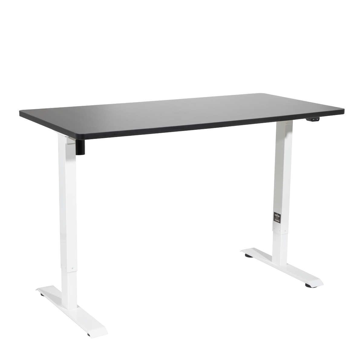 Dellonda DH69 Single Motor Ultra-Quiet Adjustable-Height Electric Sit/Stand Desk - Black Desktop