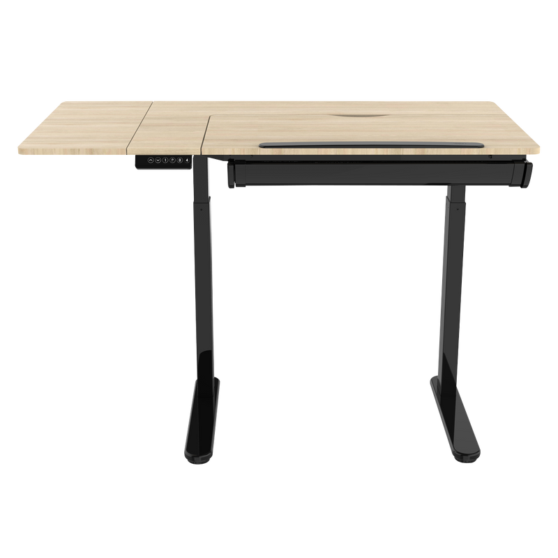 Dellonda DH71 Single Motor Ultra-Quiet Electric Adjustable Drawing Table with 40° Tilt, Drawer & Side - additional view 4