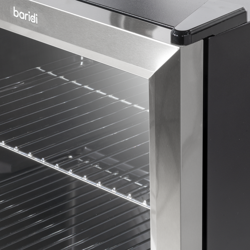 Baridi DH75 Mini Tabletop Beer & Drinks Fridge with Lock & Key, Metal Shelves & LED Light 50L - additional view 14
