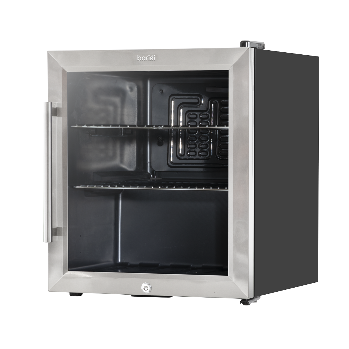Baridi DH75 Mini Tabletop Beer & Drinks Fridge with Lock & Key, Metal Shelves & LED Light 50L - additional view 12