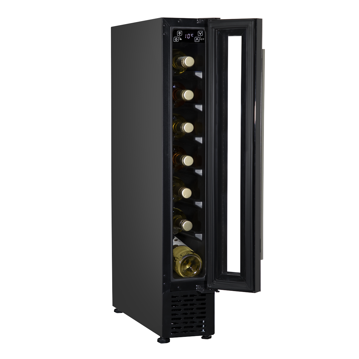 Baridi DH76 7 Bottle Extra-Slim Undercounter Wine Fridge with Digital Touch Screen Controls & LED Light - additional view 10