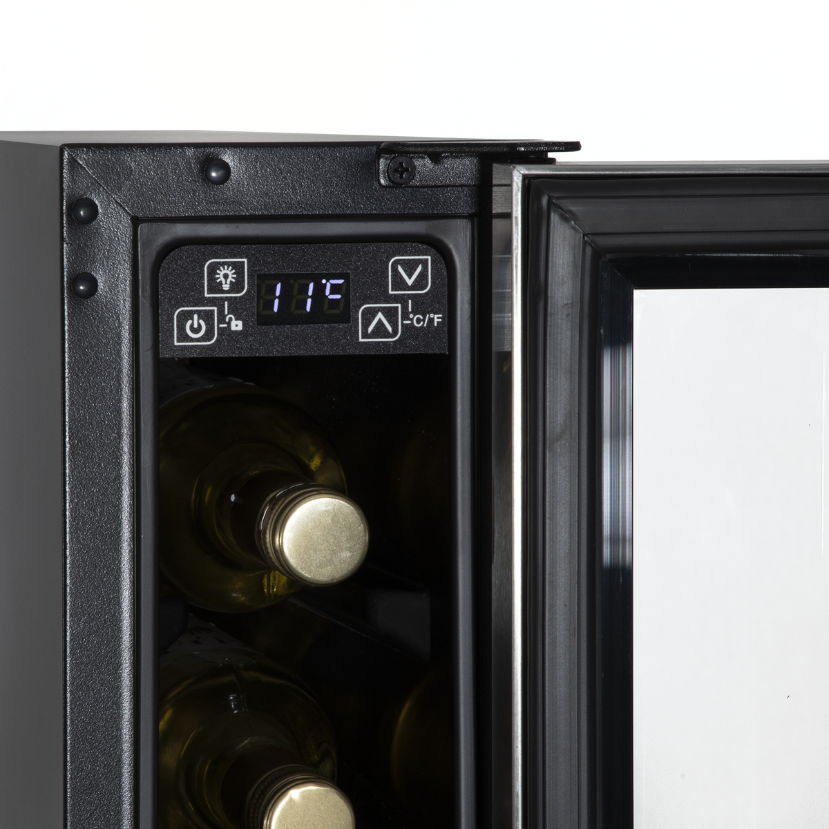 Baridi DH77 7 Bottle Extra-Slim Wine Undercounter Fridge with Digital Touch Screen Controls - Stainless - additional view 16