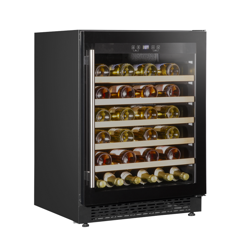 Baridi DH78 54 Bottle Undercounter/Freestanding Wine Fridge with Digital Touch Screen Controls, Wooden - additional view 5