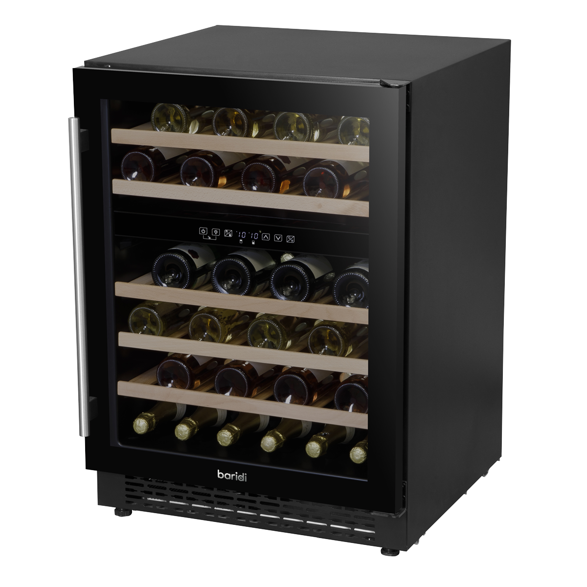 Baridi DH79 46 Bottle Dual Zone Undercounter/Freestanding Fridge with Digital Touch Screen Controls - additional view 9