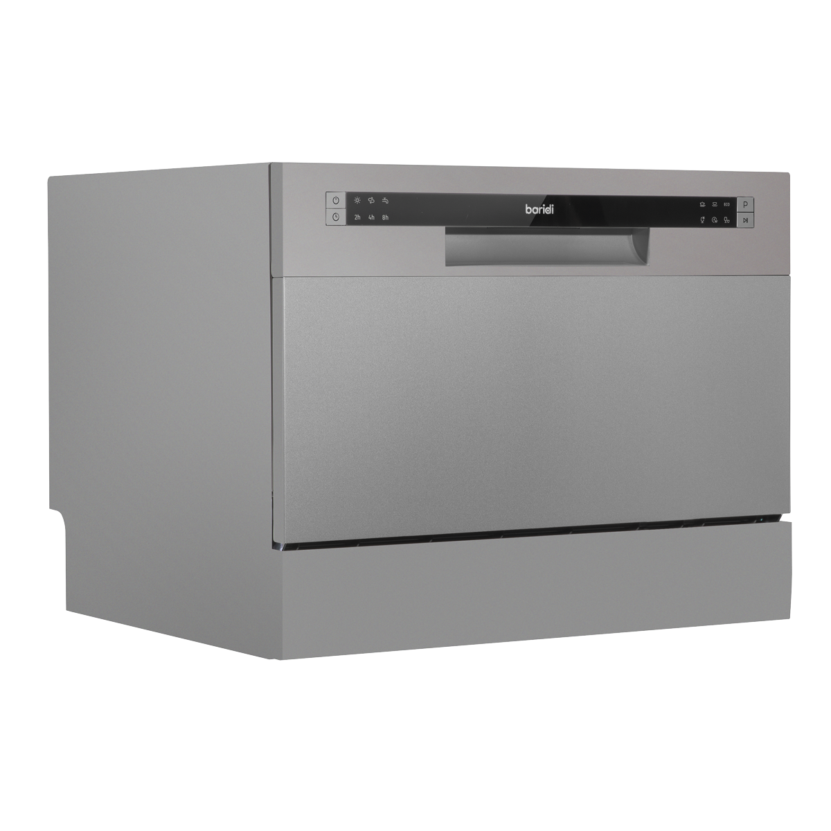 Baridi DH84 Tabletop Dishwasher 6 Place Settings 6.5L Capacity - Silver