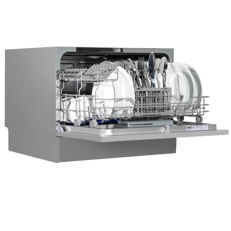 Baridi DH84 Tabletop Dishwasher 6 Place Settings 6.5L Capacity - Silver - additional view 7