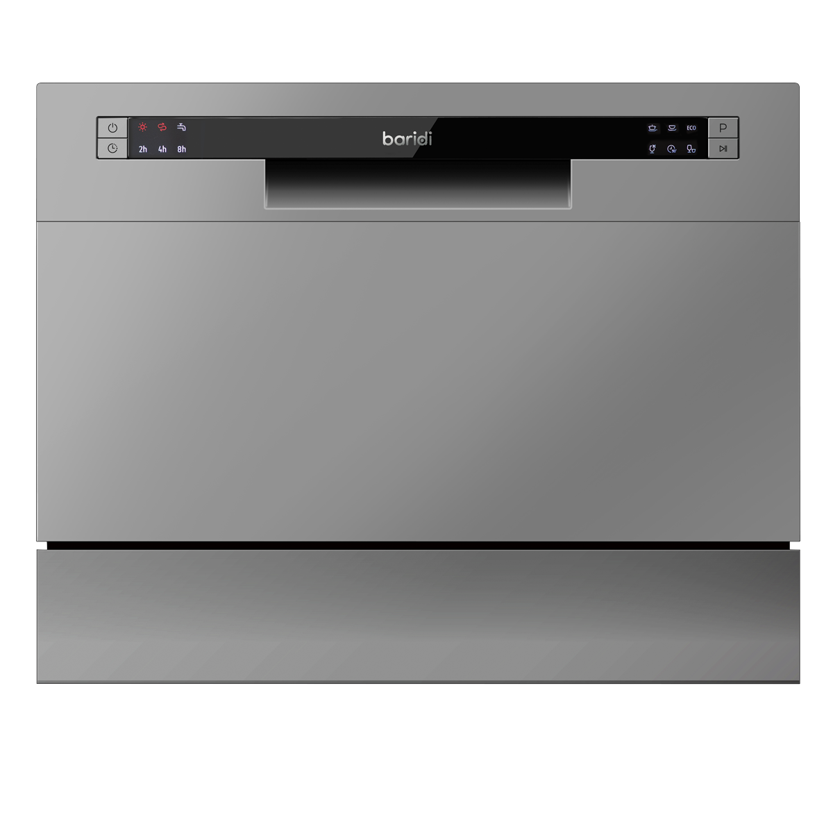 Baridi DH84 Tabletop Dishwasher 6 Place Settings 6.5L Capacity - Silver - additional view 3