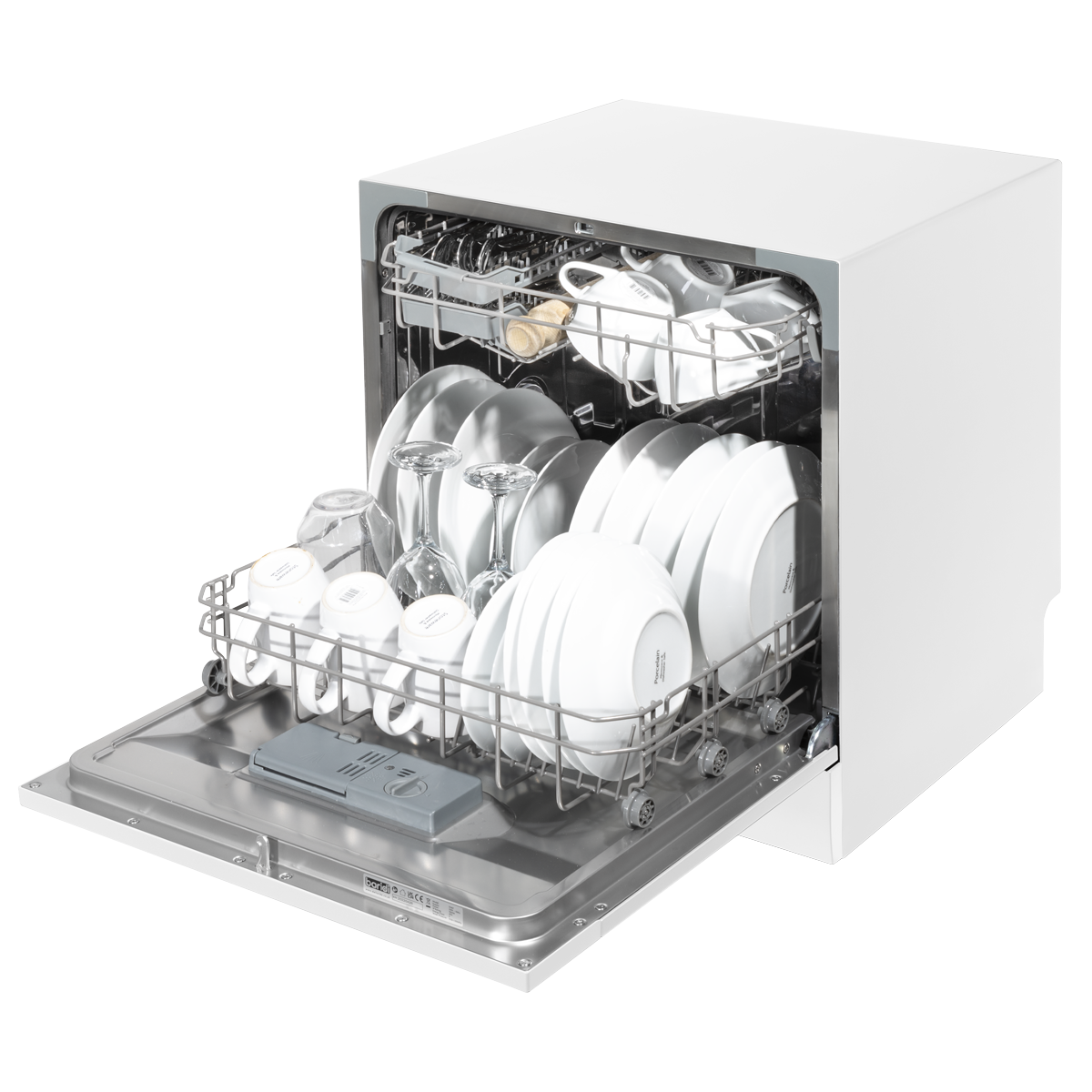 Baridi DH86 Tabletop Dishwasher 8 Place Settings 8L Capacity - White - additional view 13