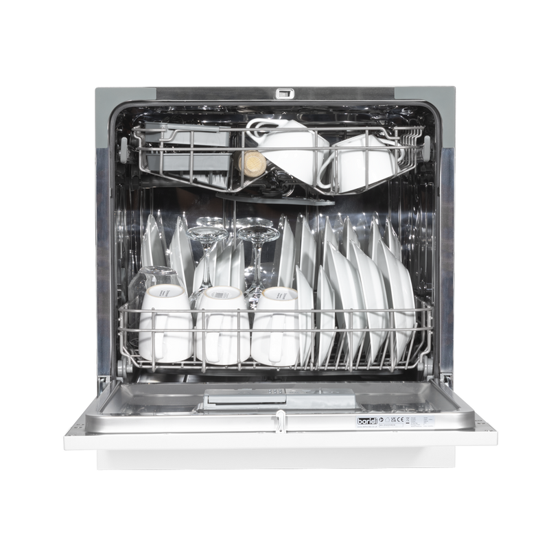 Baridi DH86 Tabletop Dishwasher 8 Place Settings 8L Capacity - White - additional view 3