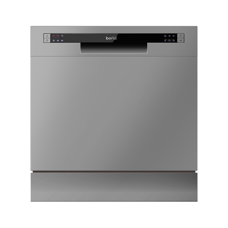 Baridi DH87 Tabletop Dishwasher 8 Place Settings 8L Capacity - Silver - additional view 3