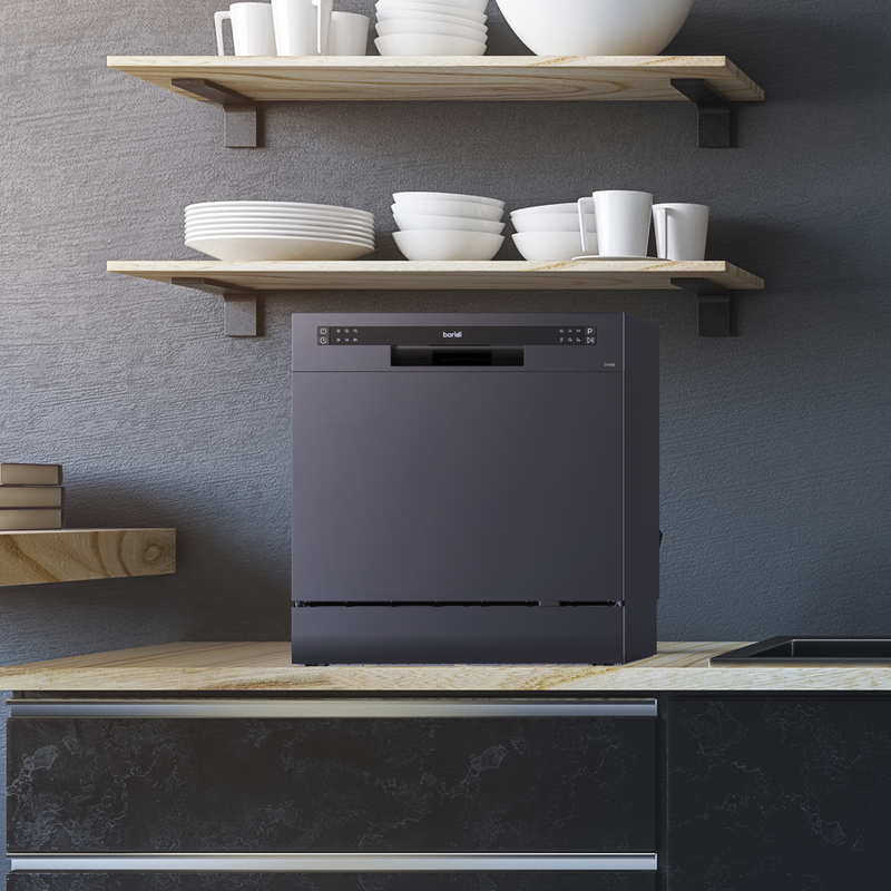 Baridi DH88 Tabletop Dishwasher 8 Place Settings 8L Capacity - Black - additional view 21