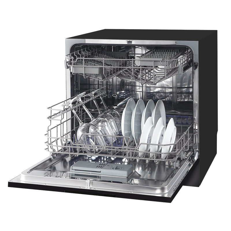 Baridi DH88 Tabletop Dishwasher 8 Place Settings 8L Capacity - Black - additional view 3