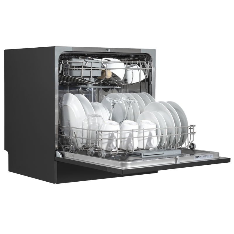 Baridi DH88 Tabletop Dishwasher 8 Place Settings 8L Capacity - Black - additional view 5