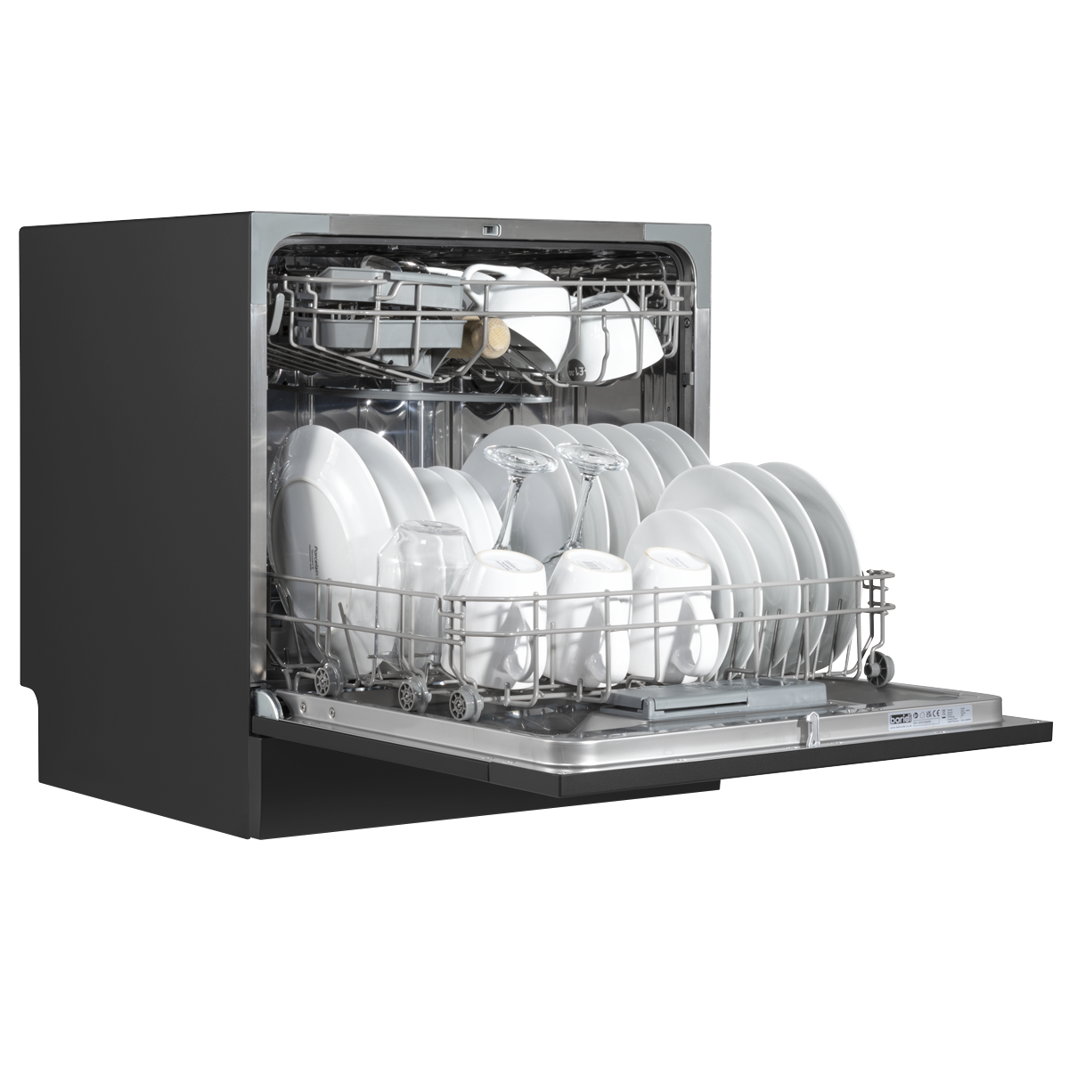 Baridi DH88 Tabletop Dishwasher 8 Place Settings 8L Capacity - Black - additional view 5
