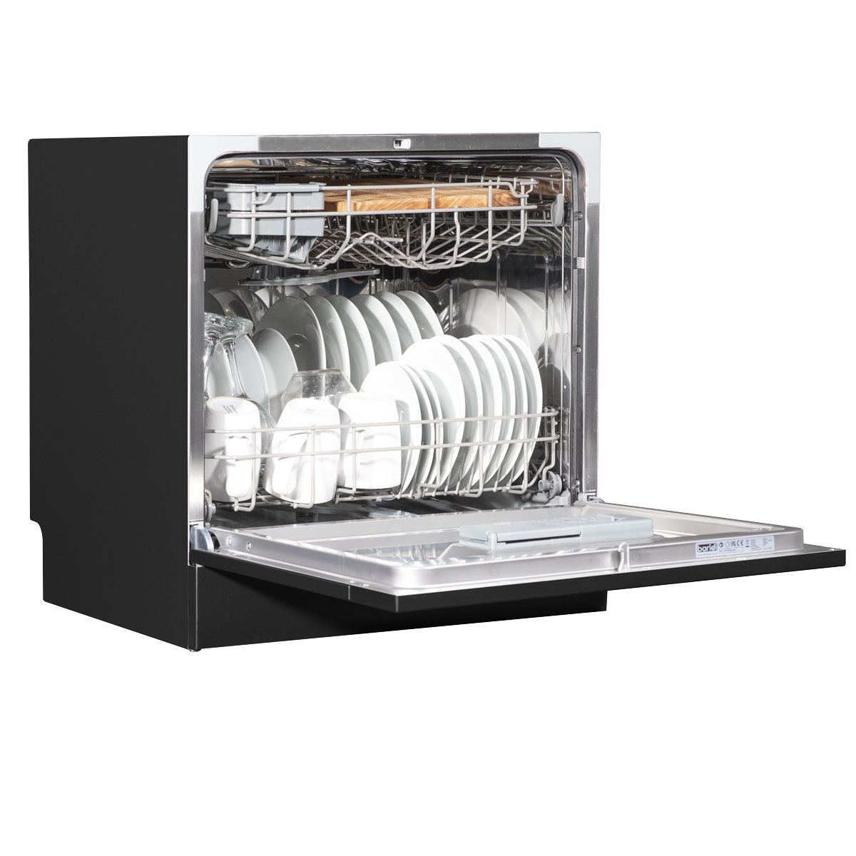 Baridi DH88 Tabletop Dishwasher 8 Place Settings 8L Capacity - Black - additional view 13