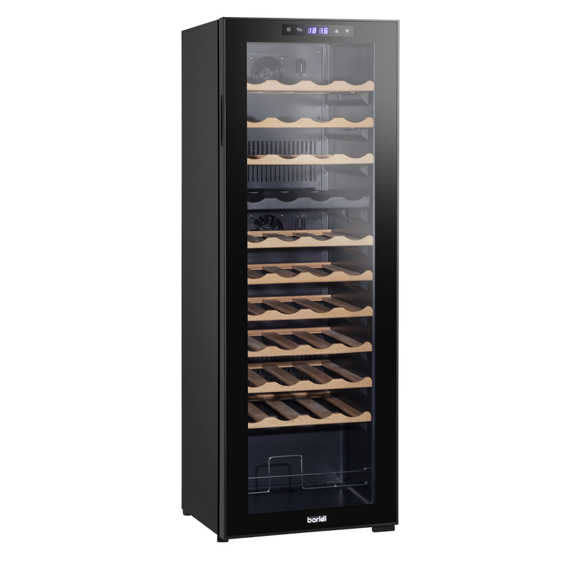 Baridi DH92 44 Bottle Dual Zone Wine Fridge with Digital Touch Screen Controls, Beech Wood Shelves & LED - additional view 7