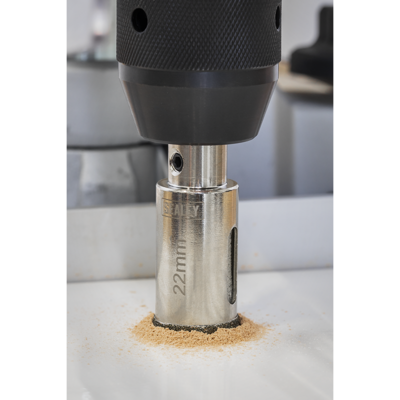 Sealey DHS22 Electroplated Diamond Hole Saw 22mm - additional view 7