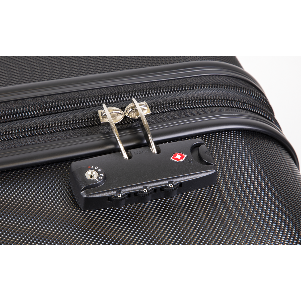 Dellonda DL11 Lightweight ABS Luggage Set with TSA Lock - Black - additional view 2