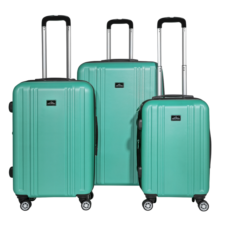Dellonda DL126 Lightweight ABS Luggage Set with TSA Lock - Teal - additional view 2