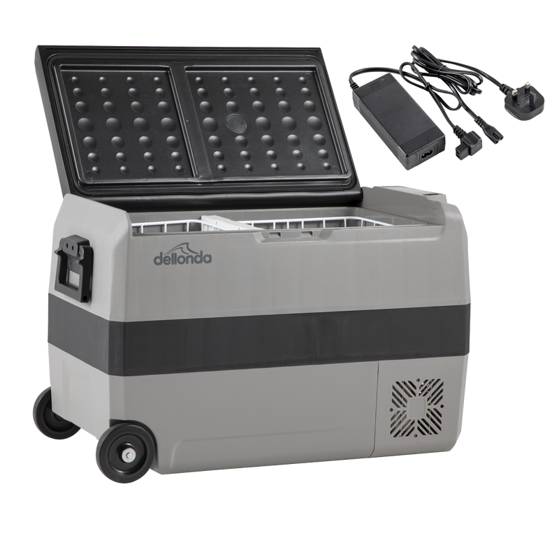 Dellonda DL132 Portable Fridge Freezer/Cool Box with LED Display & AC/DC 230V Adaptor 50L