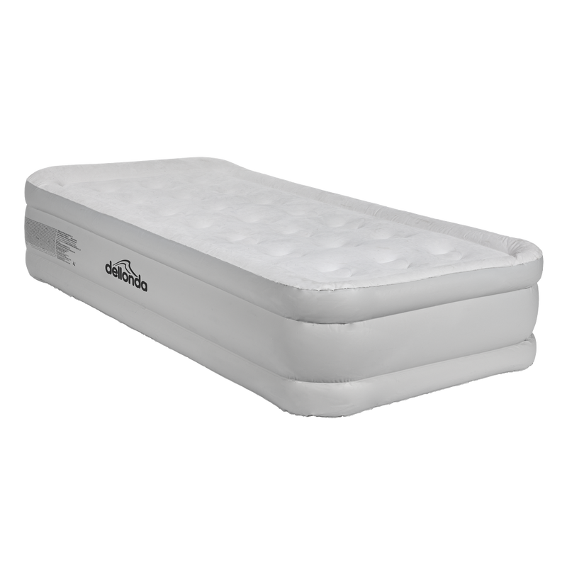 Dellonda DL144 Raised Air Bed with Removable Electric Pump & Storage Bag - Single