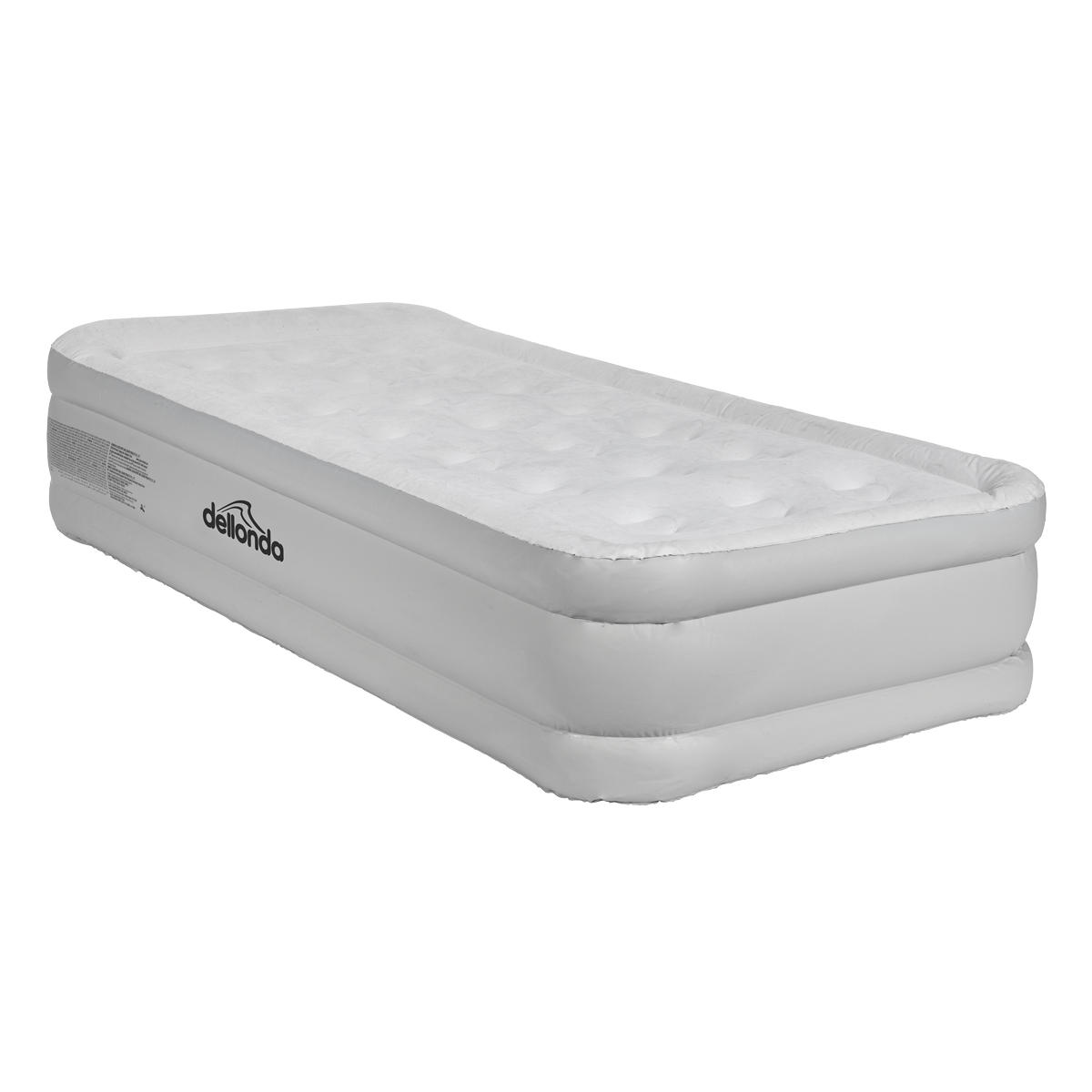 Dellonda DL144 Raised Air Bed with Removable Electric Pump & Storage Bag - Single