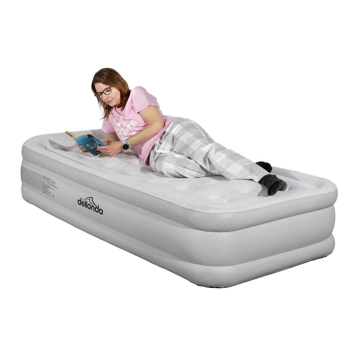 Dellonda DL144 Raised Air Bed with Removable Electric Pump & Storage Bag - Single - additional view 12