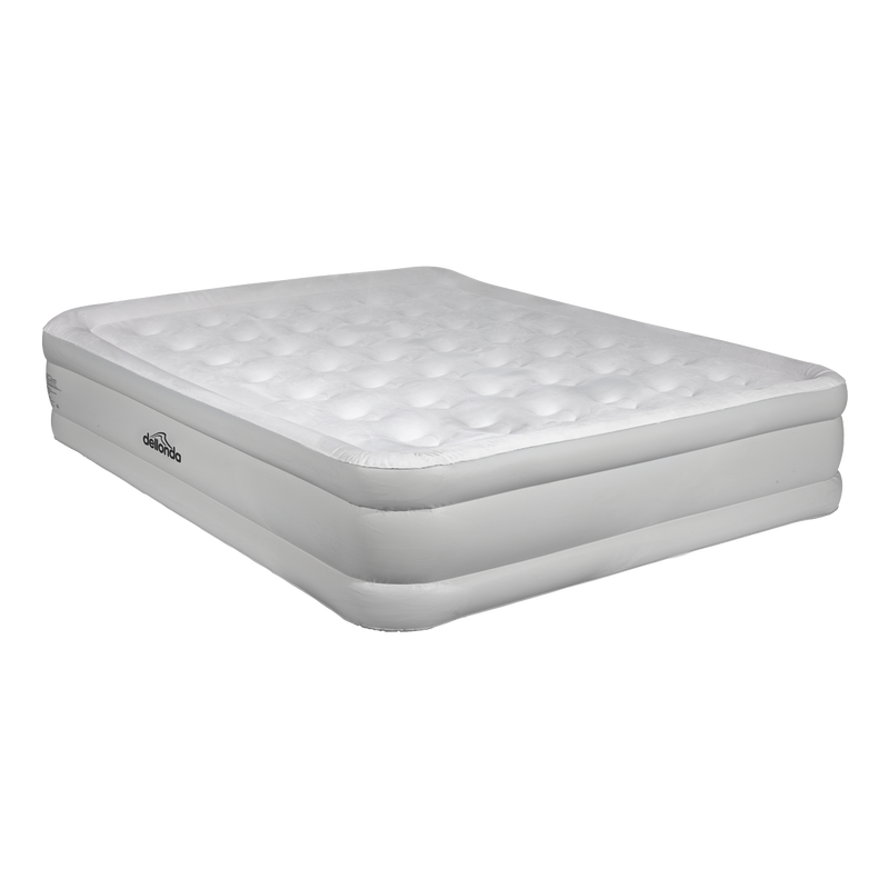 Dellonda DL145 Raised Air Bed with Removable Electric Pump & Storage Bag - Queen