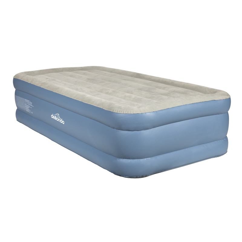 Dellonda DL146 Raised Air Bed with Built-in Electric Pump & Storage Bag - Single