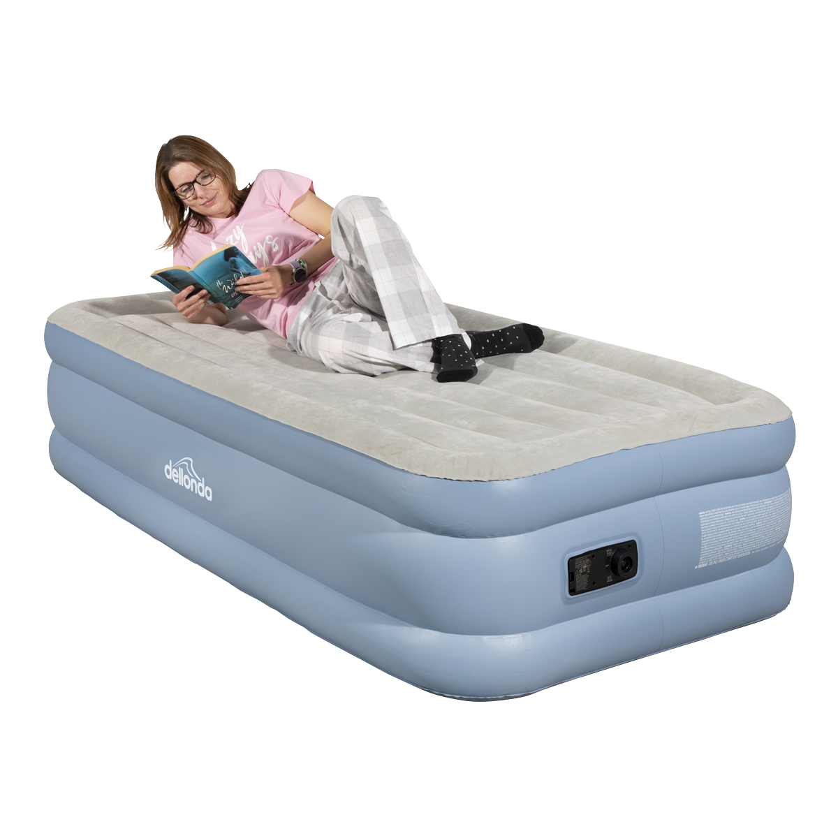 Dellonda DL146 Raised Air Bed with Built-in Electric Pump & Storage Bag - Single - additional view 12