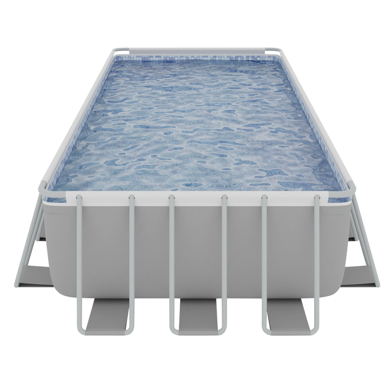Dellonda DL151 Deluxe Steel Frame Rectangular Swimming Pool with Step Ladder & Filter Pump 25ft - additional view 8