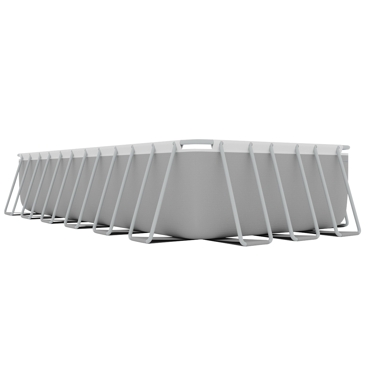 Dellonda DL151 Deluxe Steel Frame Rectangular Swimming Pool with Step Ladder & Filter Pump 25ft - additional view 3