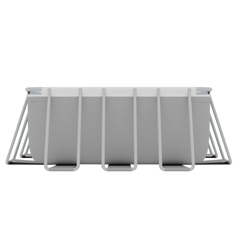 Dellonda DL151 Deluxe Steel Frame Rectangular Swimming Pool with Step Ladder & Filter Pump 25ft - additional view 4
