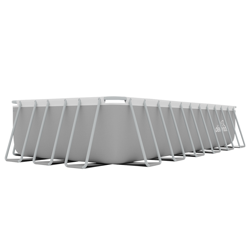 Dellonda DL151 Deluxe Steel Frame Rectangular Swimming Pool with Step Ladder & Filter Pump 25ft - additional view 5