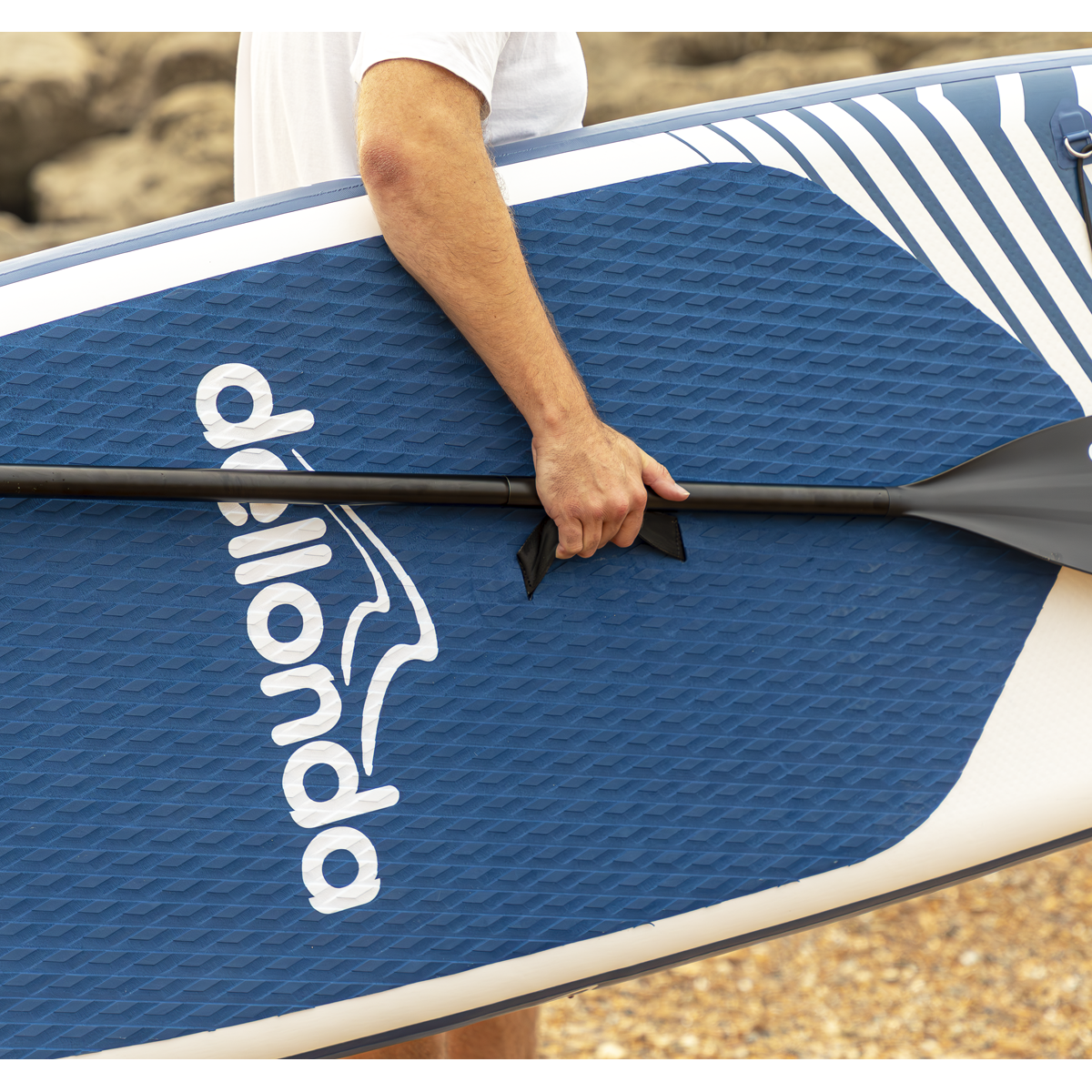 Dellonda DL153 Inflatable Stand-Up Paddle Board 10'2" - Dark Blue/White - additional view 15