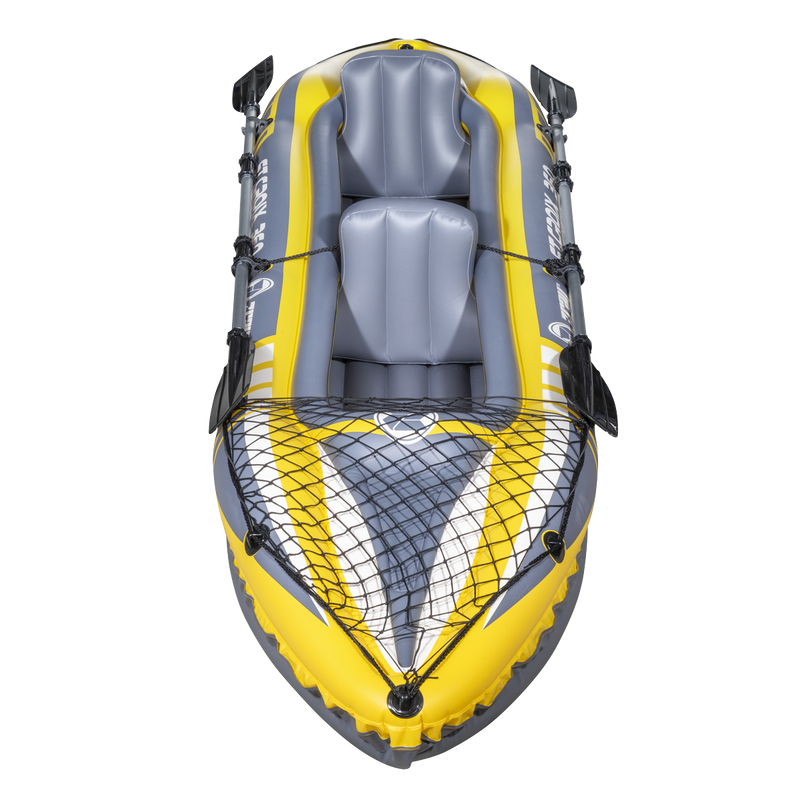 Dellonda DL155 Inflatable 2-Person Kayak/Canoe Set with Pump, Carry Bag & 2 Oars - Blue/Yellow/White - additional view 7