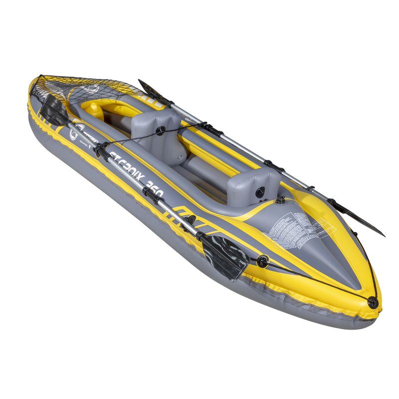 Dellonda DL155 Inflatable 2-Person Kayak/Canoe Set with Pump, Carry Bag & 2 Oars - Blue/Yellow/White - additional view 10