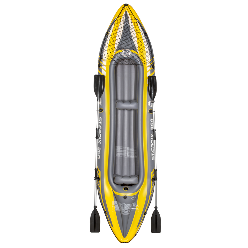 Dellonda DL155 Inflatable 2-Person Kayak/Canoe Set with Pump, Carry Bag & 2 Oars - Blue/Yellow/White - additional view 13