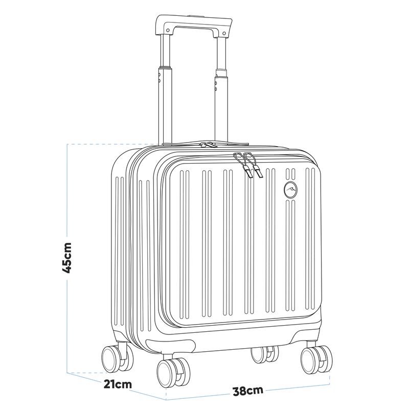 Dellonda DL156 Cabin Size Luggage with Laptop Compartments & Dual TSA Lock 18" - additional view 14