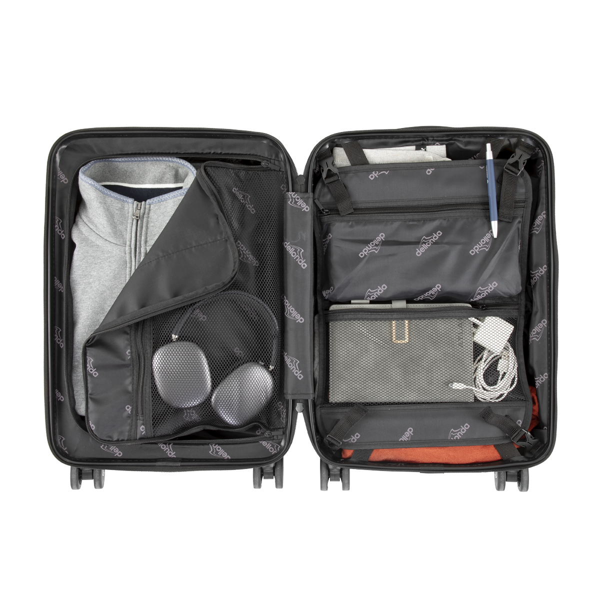 Dellonda DL157 Cabin Size Luggage with Laptop Compartments & Dual TSA Lock 20" - additional view 7