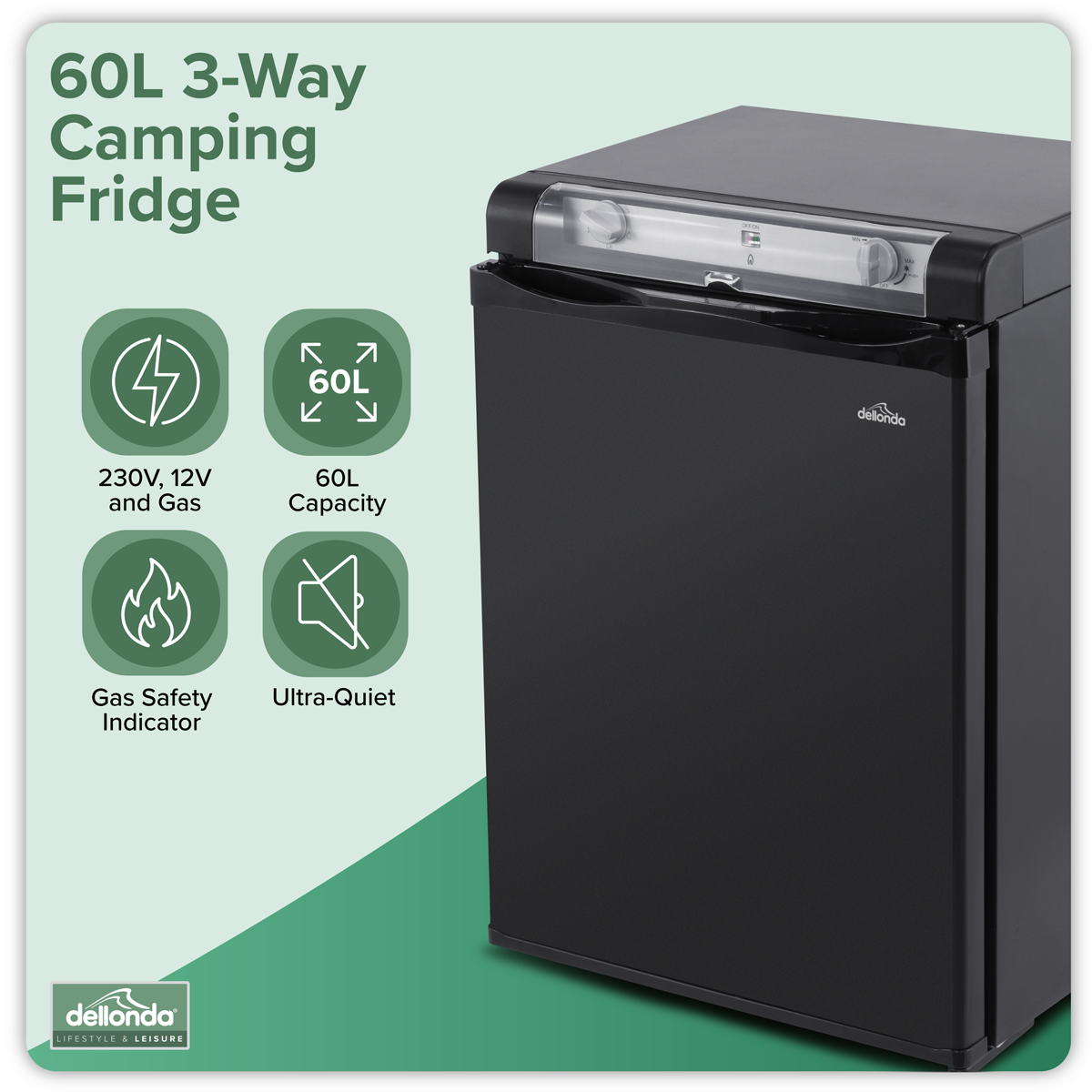 Dellonda DL159 3-Way Fridge 60L - additional view 14