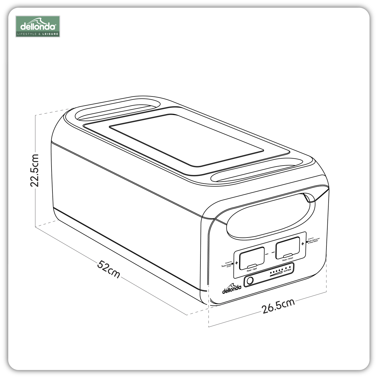Dellonda DL164 Power Station Expansion Battery - additional view 11
