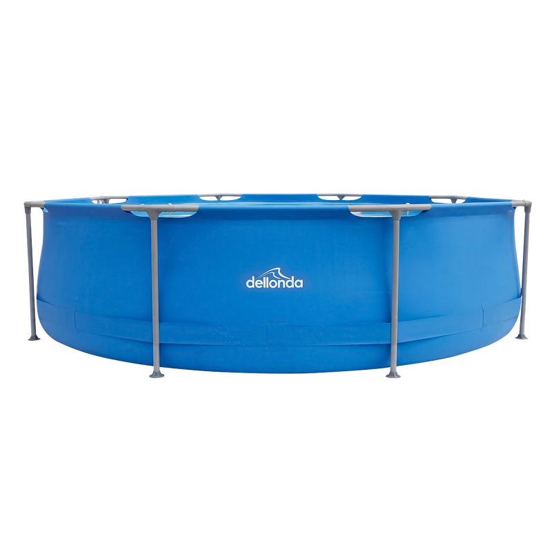 Dellonda DL19 Steel Frame Round Swimming Pool & Filter Pump 10ft - Blue - additional view 10