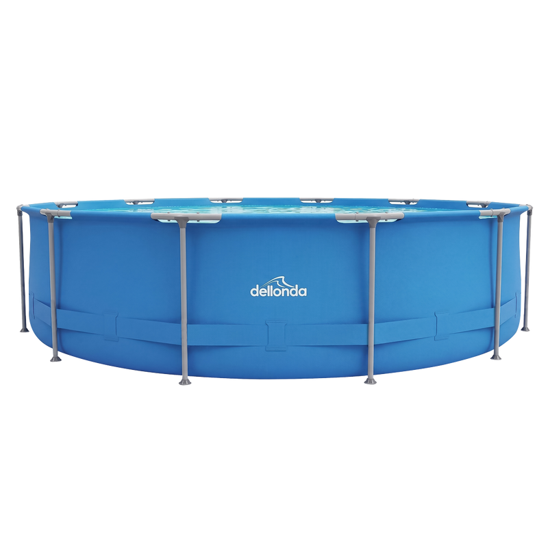 Dellonda DL20 Steel Frame Round Swimming Pool with Filter Pump 12ft - Blue - additional view 5