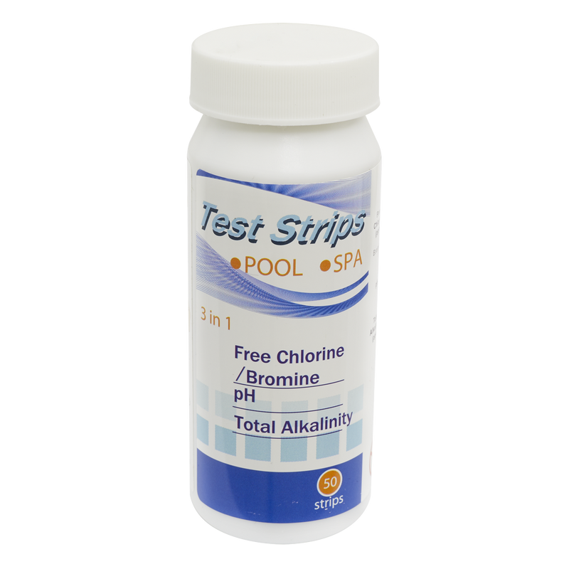 Dellonda DL32 3-in-1 Chlorine, PH & Alkalinity Test Strips - Pack of 50