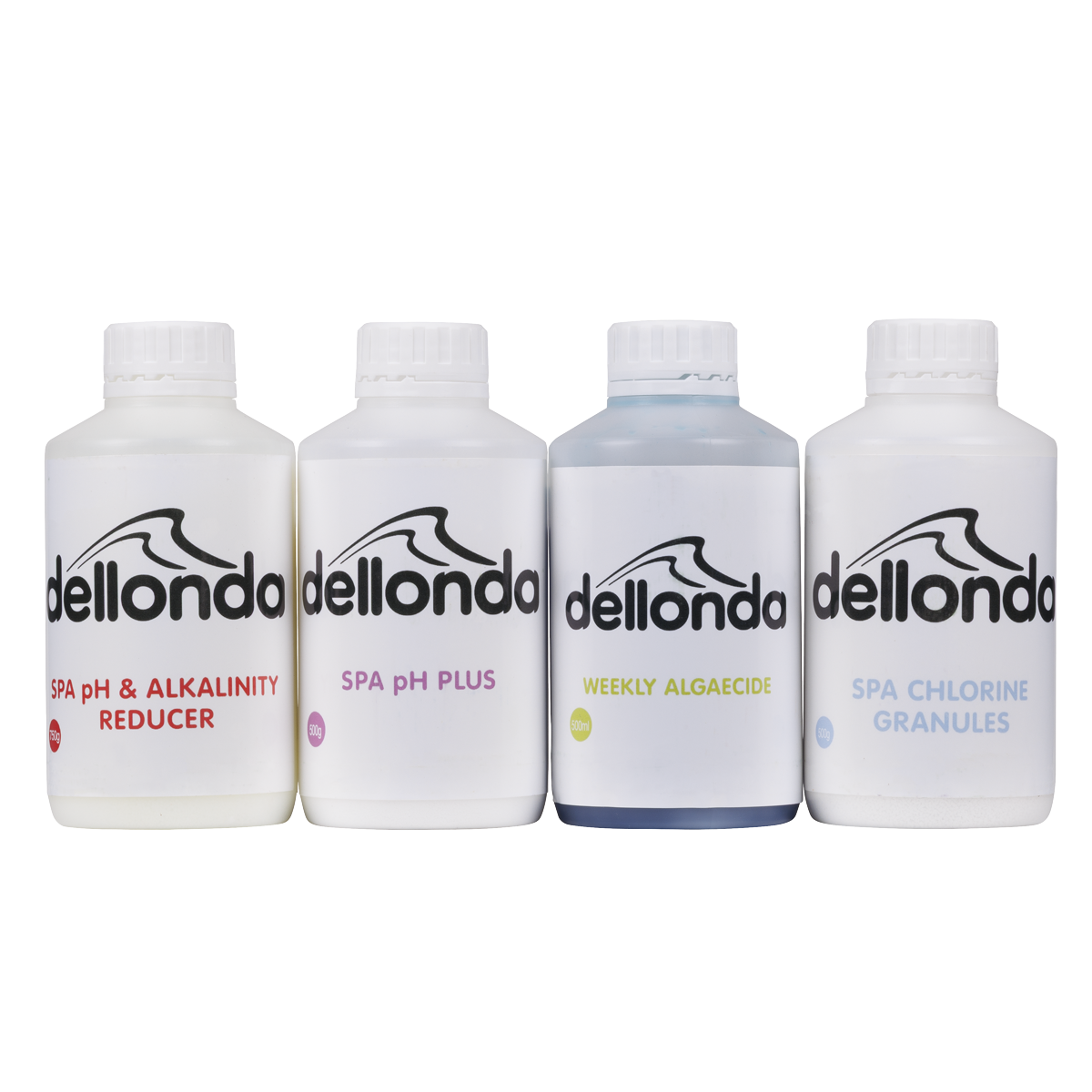 Dellonda DL63 Swimming Pool Starter Kit - Chlorine, pH Increaser, pH Reducer & Algaecide